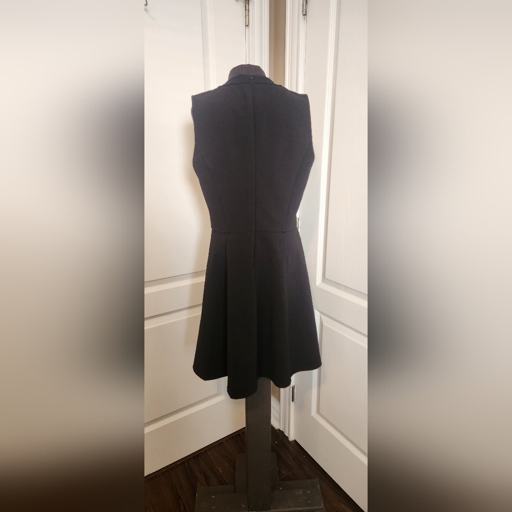 Madewell Black Dress with A- Line Skirt Size 6 - Picture 2 of 7